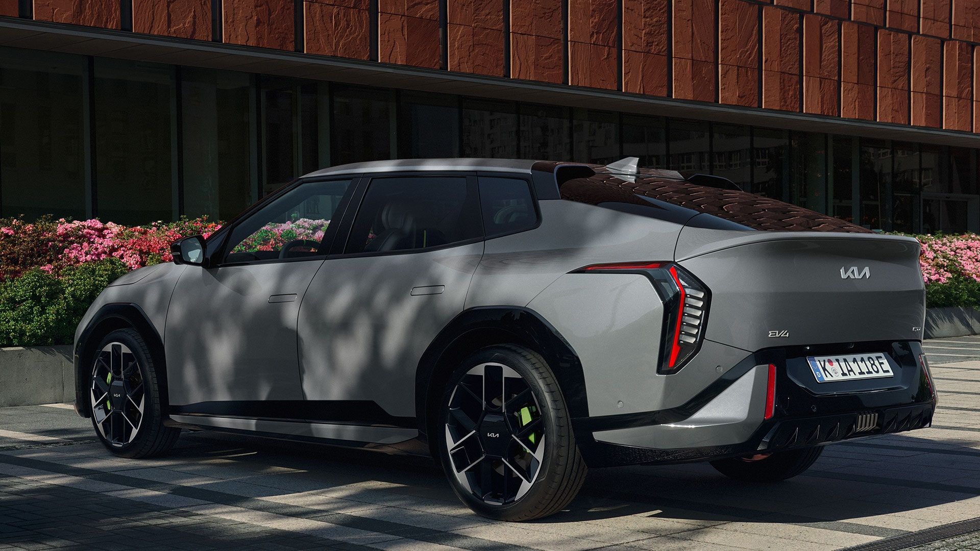Performance-inspired rear design.